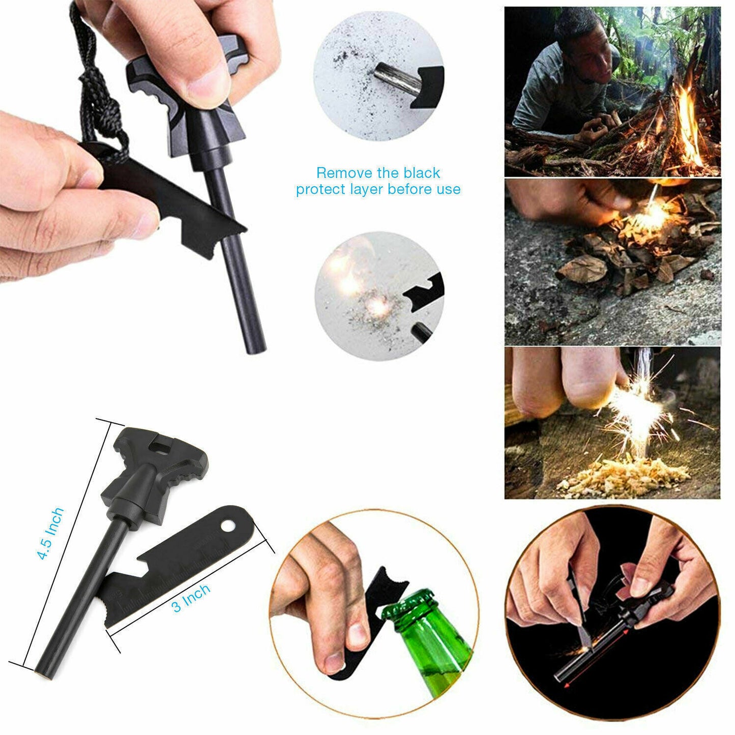 Outdoor Emergency Survival Gear (14 in 1)