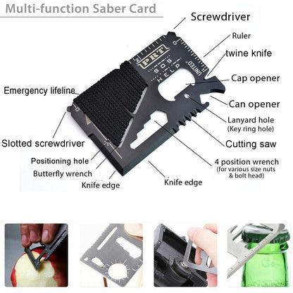 Outdoor Emergency Survival Gear (14 in 1)