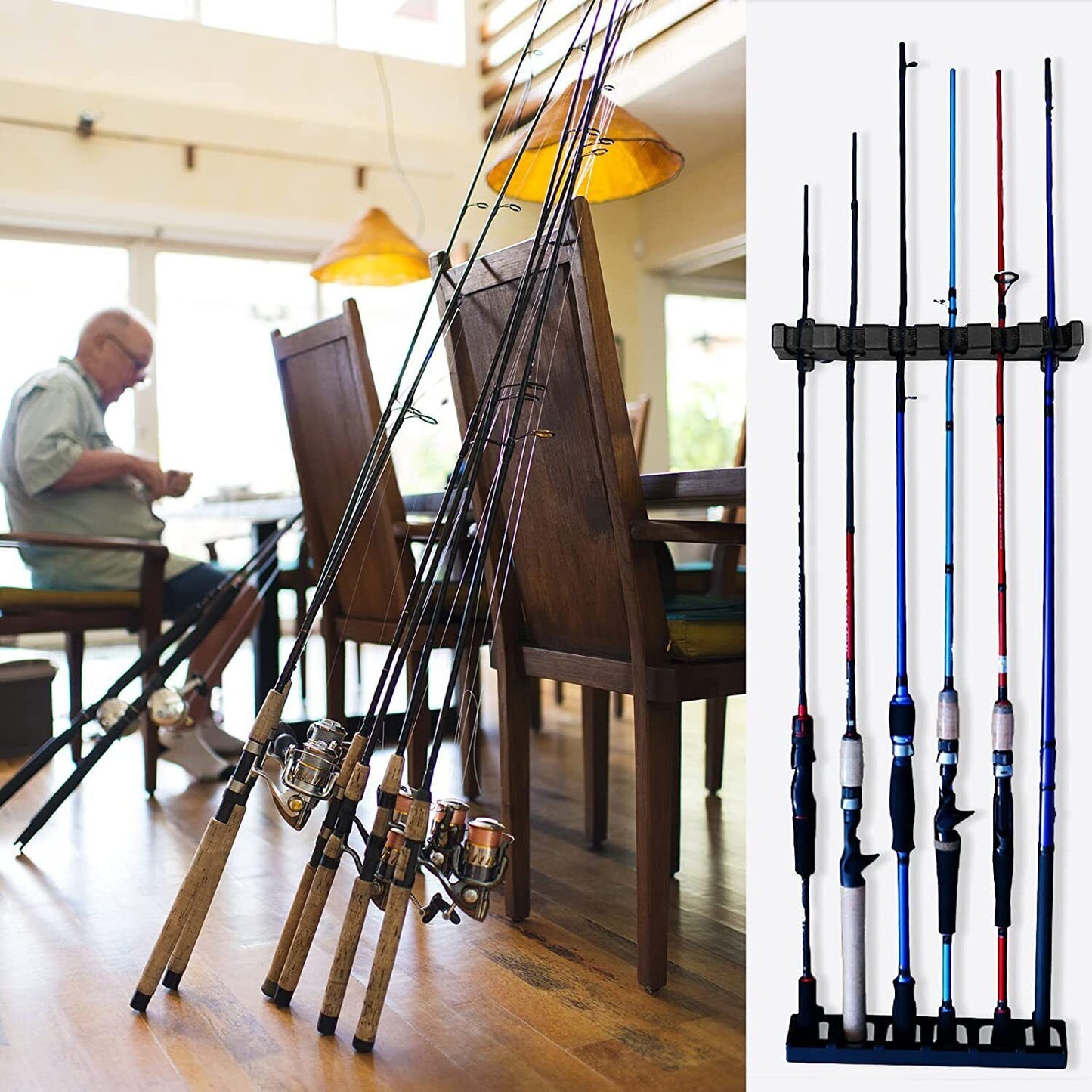 Fishing Rod Rack Holder