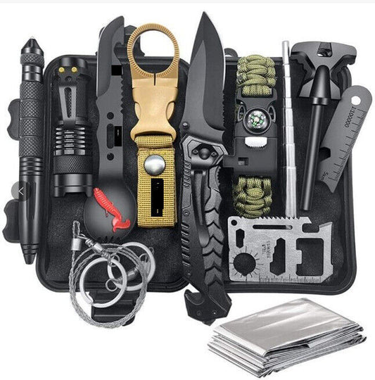 Outdoor Emergency Survival Gear (14 in 1)